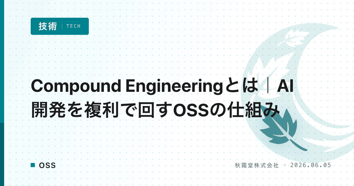 Compound Engineeringとは｜AI開発を複利で回すOSSの仕組み