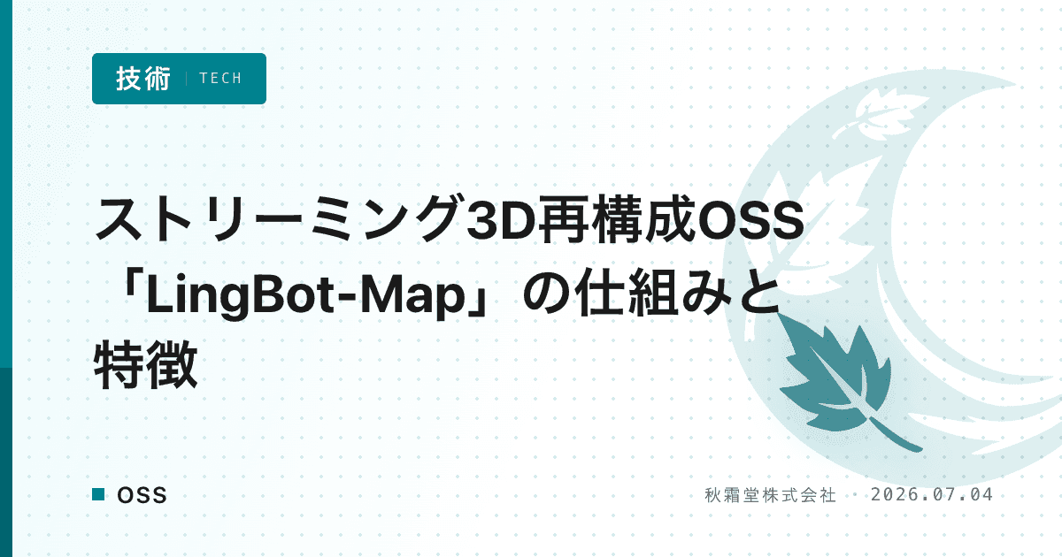 ストリーミング3D再構成OSS「LingBot-Map」の仕組みと特徴
