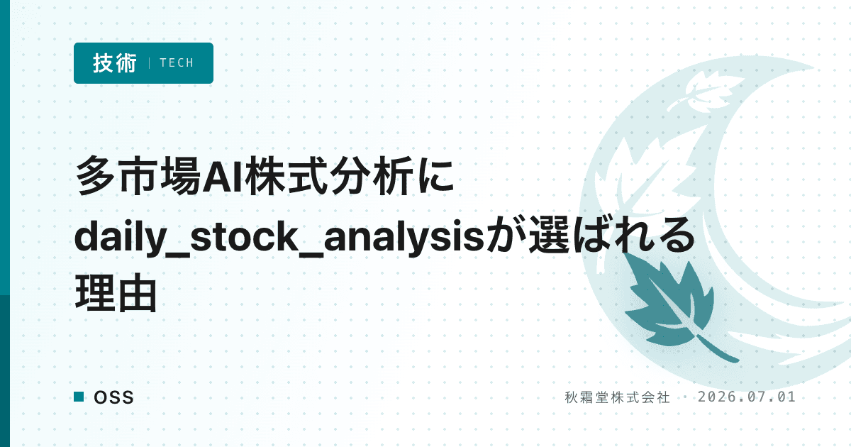 多市場AI株式分析にdaily_stock_analysisが選ばれる理由