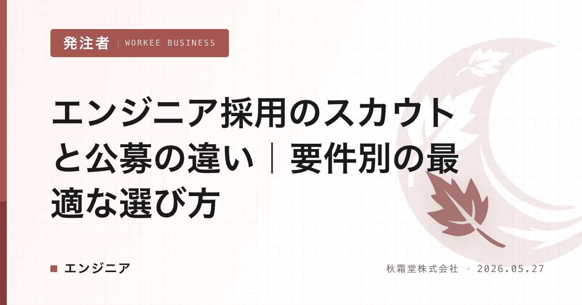 エンジニア採用のスカウトと公募の違い|要件別の最適な選び方